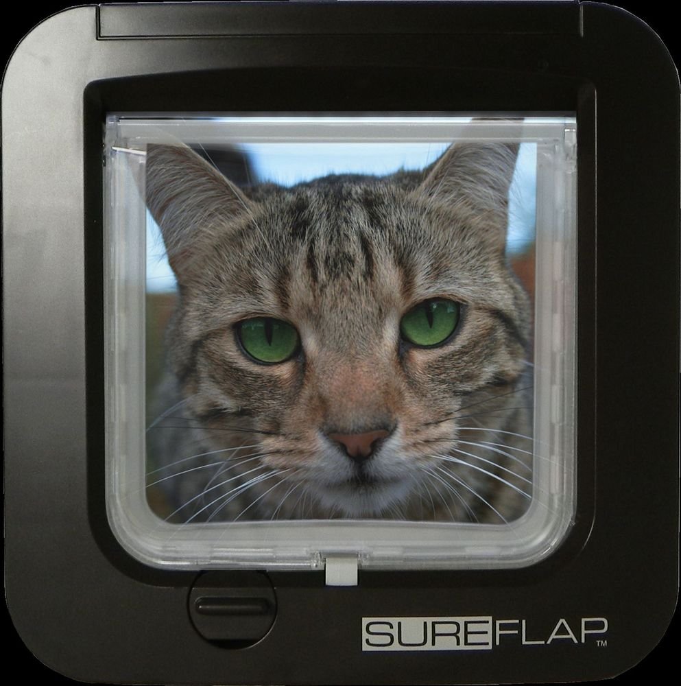 MICROCHIP CAT FLAP All chips worldwide 9, 10& 15- BROWN