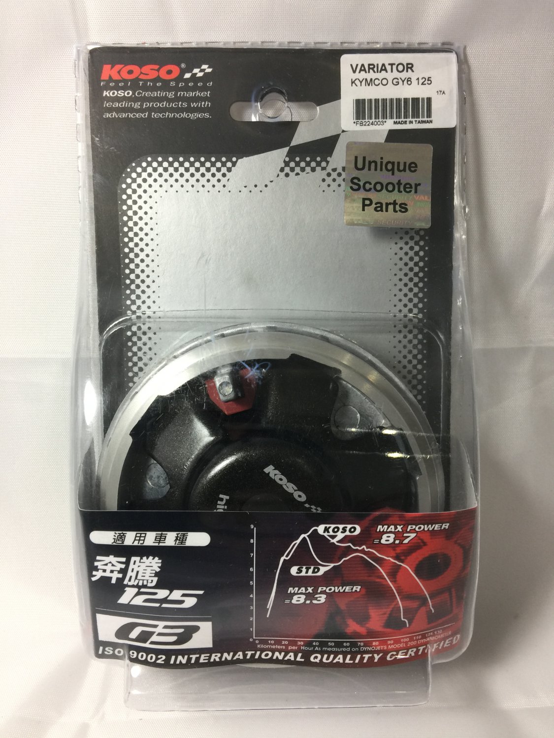 Genuine KOSO Variator set (150cc)