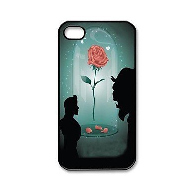 Designyourown Case Beauty and Beast Aluminium Plastic Hard Back Case for iPhone 5/5S