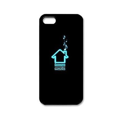 I Love House Music Aluminium Plastic Hard Back Case for iPhone 5/5S