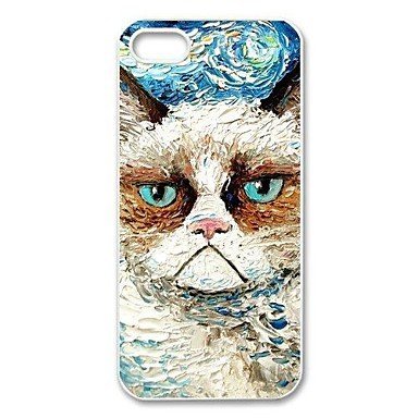 Vincent Van Gogh's Grumpy Cat Aluminium Plastic Hard Back Case for iPhone 5/5S