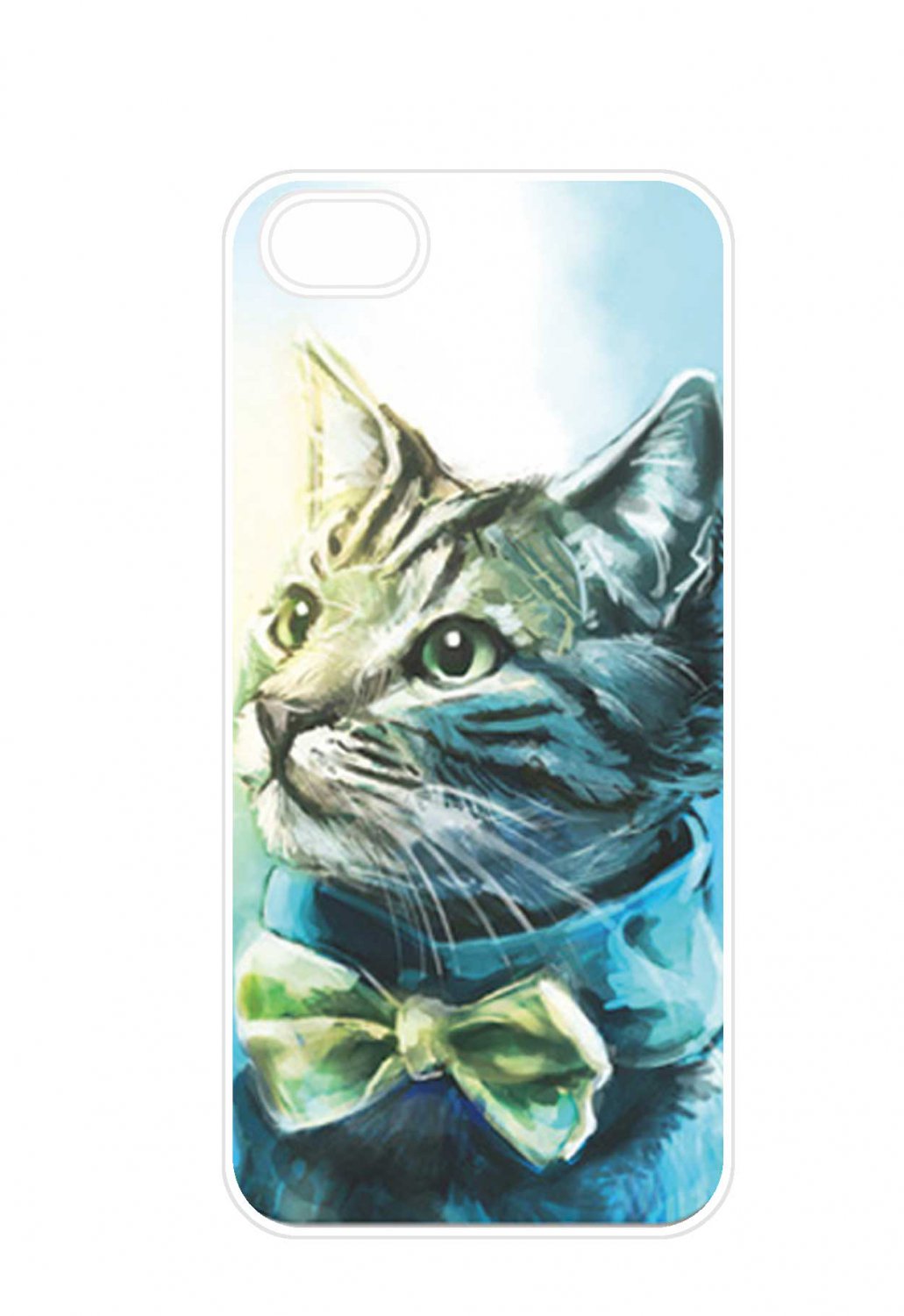 Free Shipping Cute Cat Aluminium Plastic Hard Back Case for iPhone 4/4S