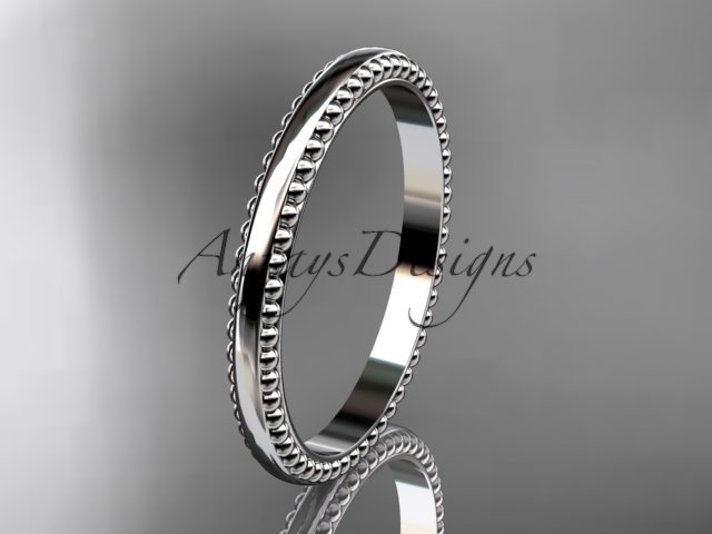 Platinum classic wedding band, engagement ring ADLR384G