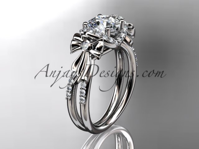 platinum diamond unique engagement ring,wedding ring ADER155