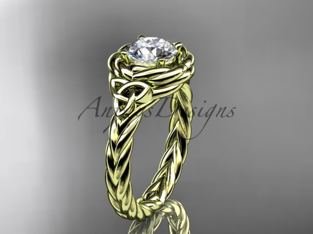 14kt yellow gold celtic nautical engagement ring RPCT9201