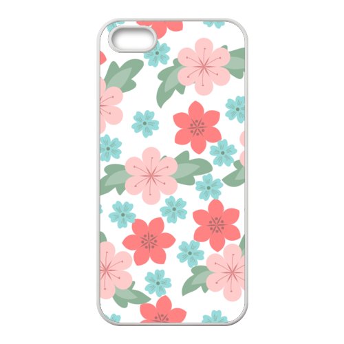 Custom Cases For iPhone 5s tpu_Flowers Pink Red