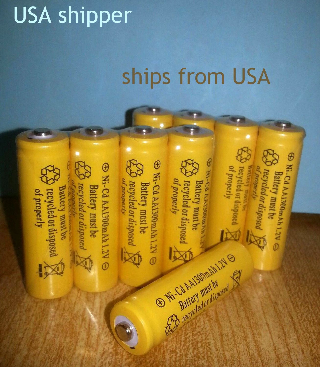 LOT48 AA NiCad 900mAh Ni-cd 1.2v Batteries rechargeable solar lawn led flashlight