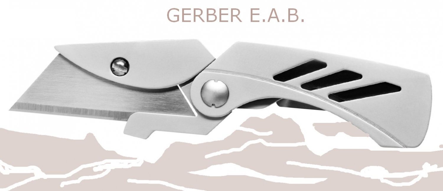 Gerber 31-000345 E.A.B. Lite Pocket Knife Exchange A Blade Fine Edge