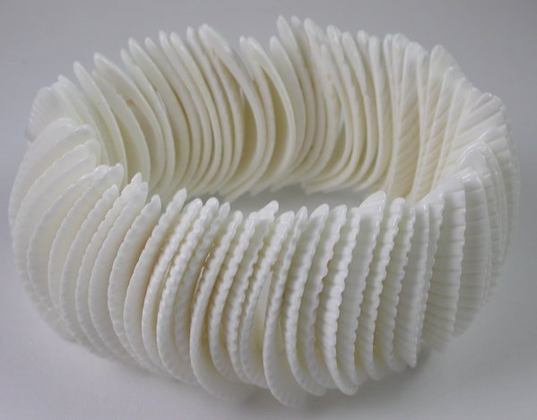 Seaside White Shell Stretch Bracelet