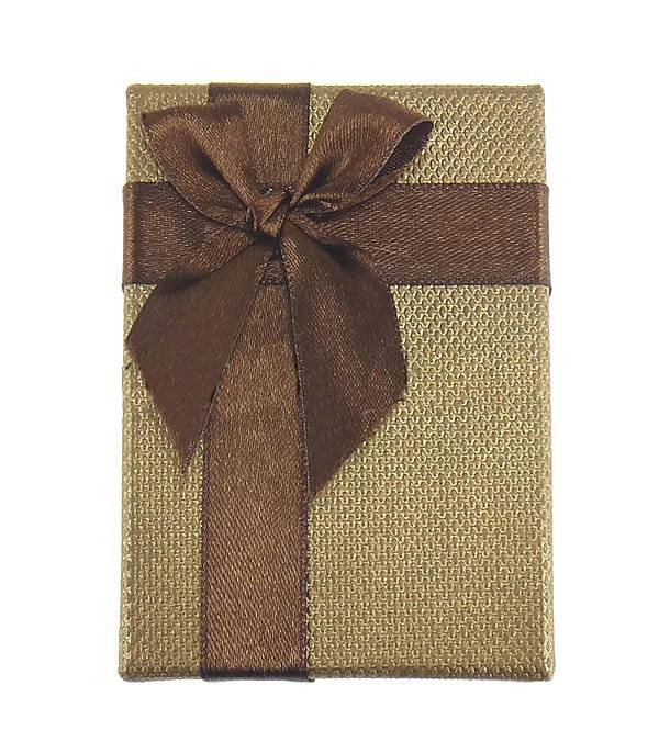 Cardboard Jewelry Gift Box, Rectangle, Gold, 90x60x30mm