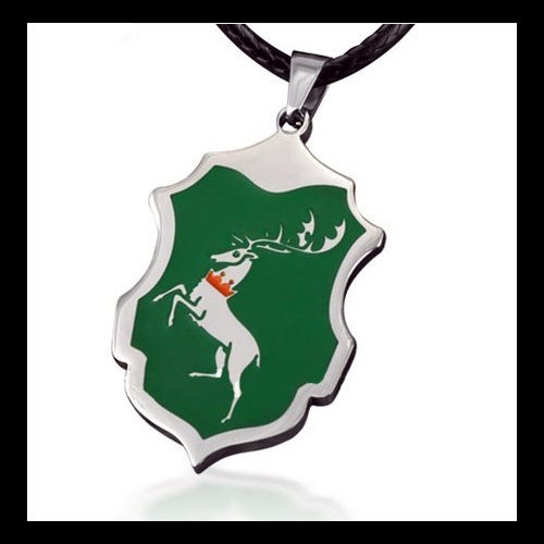 Game of Thrones House Baratheon Stag Pendant (Green) Necklace