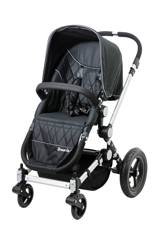 DREAM ON ME Acrobat, Multi Terrain Stroller & Bassinet, Black - 470K