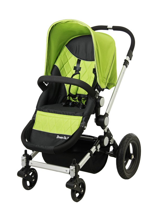 Dream on Me Acrobat, Multi Terrain Stroller & Bassinet, Green - 470G