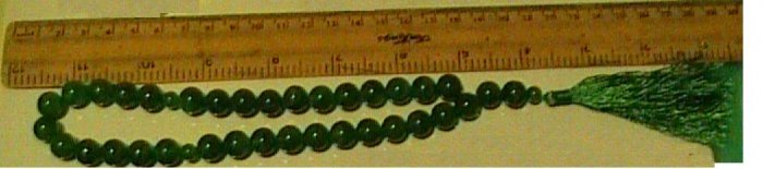 green agate beads