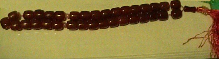 red agate chanting beads
