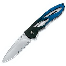Buck Knife: Tempest, Dark Blue/Blue Serrated