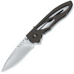 Buck Knife: Tempest, Gun Metal Gray, Plain Blade