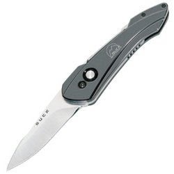 Buck Knife: Short Revolution, Platium Handle, Plain Blade