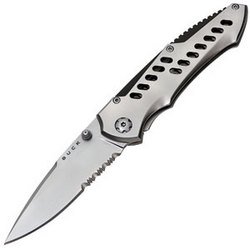 Buck Knife: Mantis, Stainless Steel Handle, ComboEdge Blade