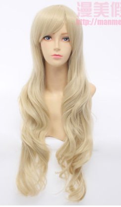 Free shipping Kagerou Project Kozakura Mari light gold cos wig