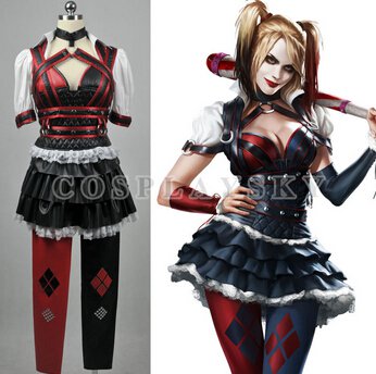 Batman Arkham Harley Quinn Cosplay Costume