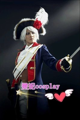 Custom made Axis Powers Hetalia Prussia (male) Cosplay Costume