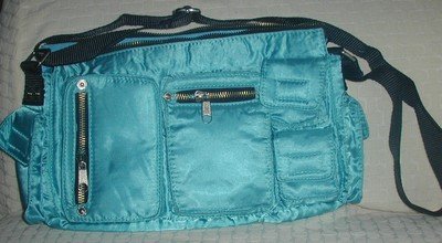 handbagbargains: Blue Multipocket PurseTeens & Tweens