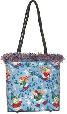 handbagbargains: Skiing Snowman Handbag Purse Christmas Winter