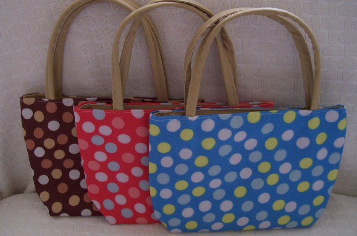 handbagbargains: Set of 3 Polka Dot Handbag Purse Tote