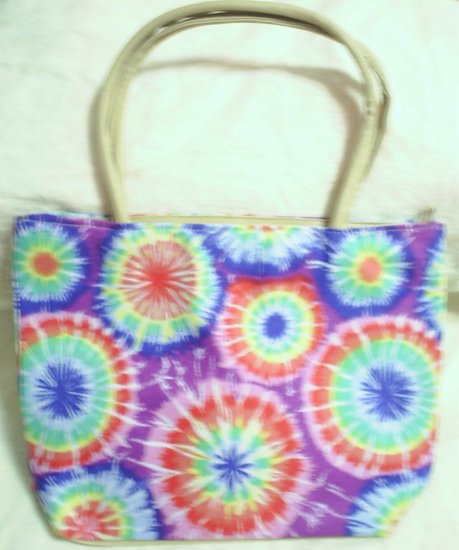 handbagbargains: Purple and Red Tye Dye Handbag Purse Tote Mini
