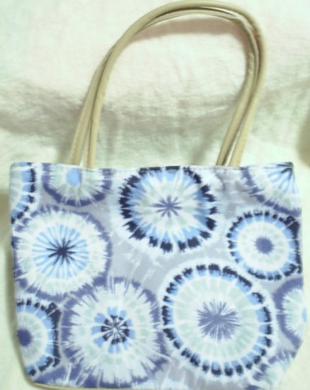 handbagbargains: Blue and Gray Tye Dye Handbag Purse Tote Mini