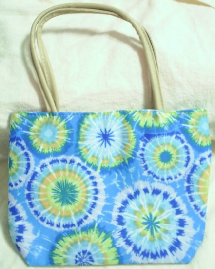 handbagbargains: Blue Tye Dye Handbag Purse Tote Mini