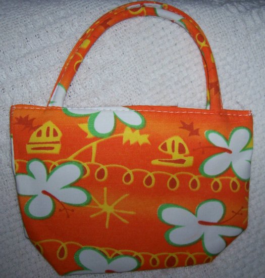 handbagbargains: Orange Flower Mini Purse