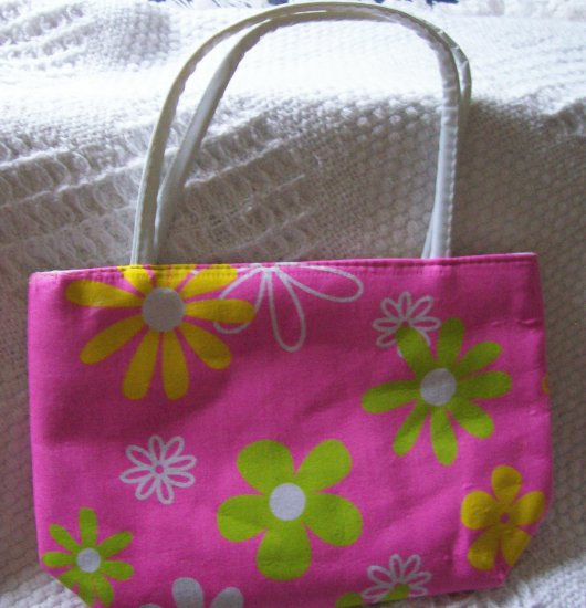 handbagbargains: Pink Flowered Purse Retro Look