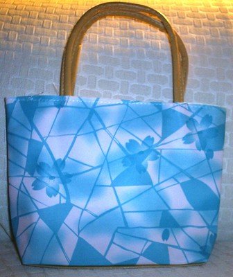 handbagbargains: Blue Geometric Print Purse