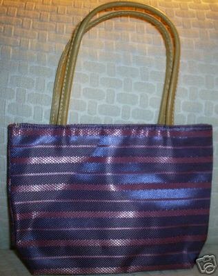handbagbargains: Purple Striped Purse