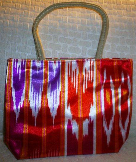 handbagbargains: Red Funky Striped Purse