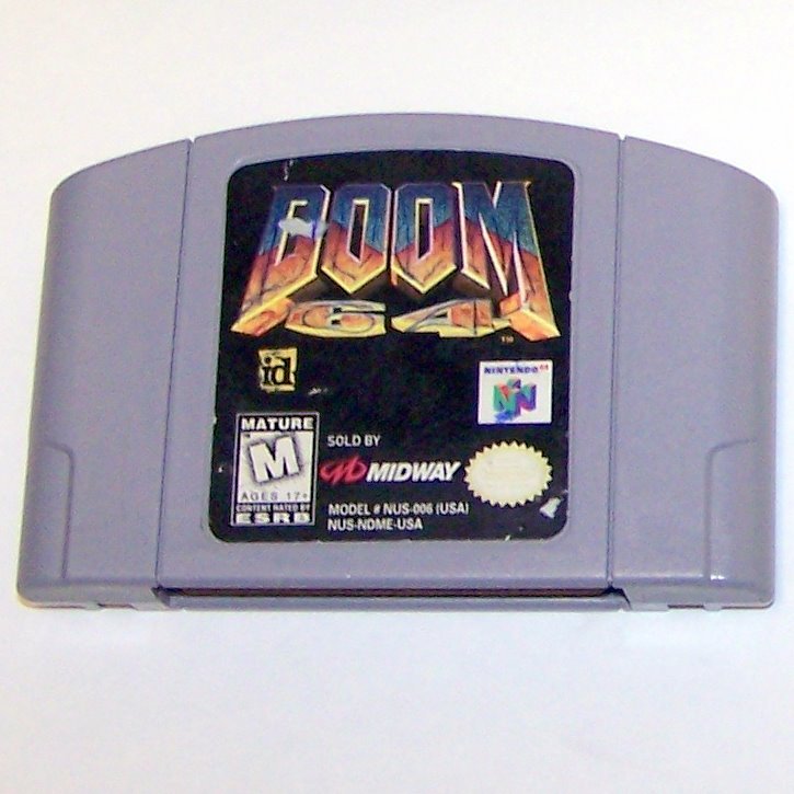 DOOM 64 Game Cartridge N64 Nintendo 64
