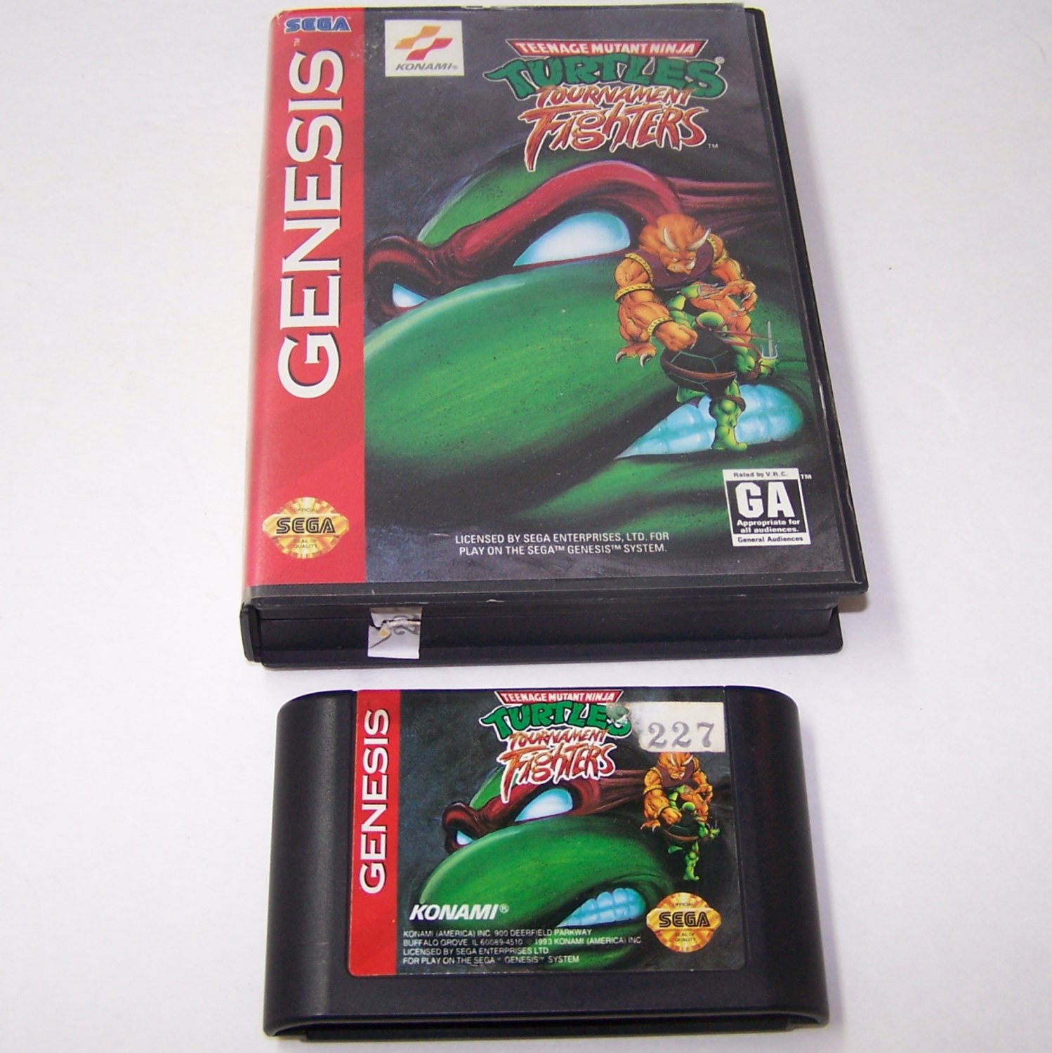 Teenage Mutant Ninja Turtles Tournament Fighters Sega Genesis Game