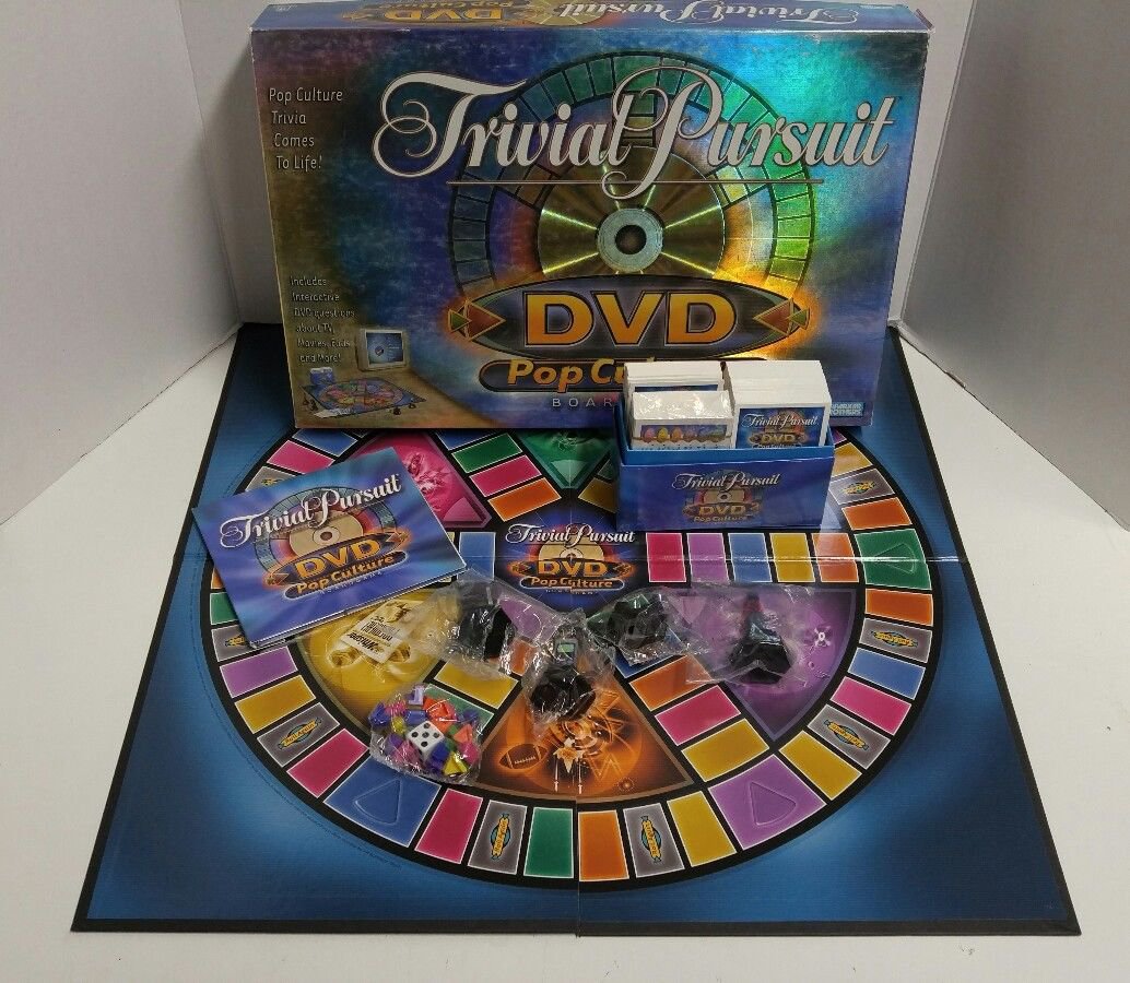 2 Trivial Pursuit Pop Culture 1 2 DVD Trivia Board Games Parker Brothers