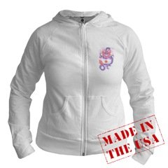 Dragon Side view Made in the USA Junior's 2-sided Hoodie
