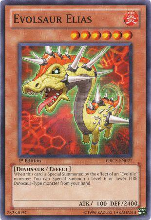 Yugioh Card Evolsaur Elias - ORCS-EN027 - Common 1st Edition