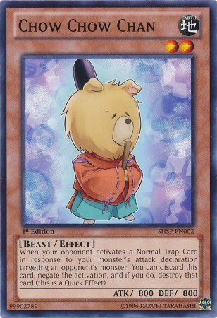 Yugioh Card Chow Chow Chan - SHSP-EN002 - Common (Shadow Specters 1st Edition Singles)