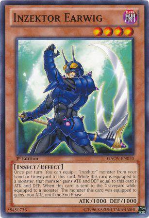 Yugioh Card Inzektor Earwig - GAOV-EN030 - Common 1st Edition