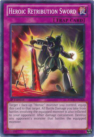 Yugioh Card Heroic Retribution Sword - REDU-EN068 - Common 1st Edition