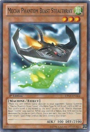 Yugioh Card Mecha Phantom Beast Stealthray - LTGY-EN024 - Common 1st Edition