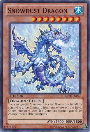 Yugioh Card Snowdust Dragon ABYR-EN093 1st Edition