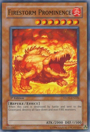 Yugioh Card Firestorm Prominence - STON-EN026 - Common 1st Edition