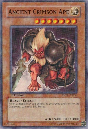 Yugioh Card Ancient Crimson Ape - ANPR-EN038 - Common - 1st Edition