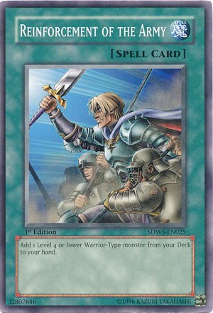 Yugioh Card Reinforcement of the Army - SDWS-EN025 - Common 1st Edition